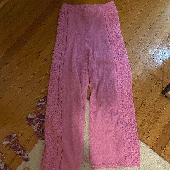 SPELL Highland Knit Pants, Fuschia, Size S/M - Picture 5 of 6